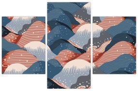 Tablou - Valuri japoneze (90x60 cm)