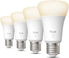 Set de 4 becuri LED reglabili Philips Hue WHITE E27/7W/230V 2700K