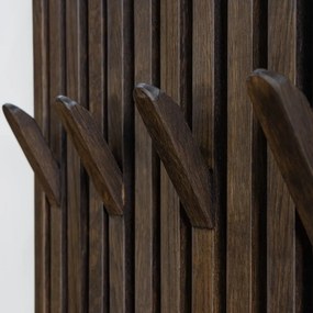 Panou de agățat diverse maro închis din lemn de stejar 46x100x8 cm Parco – Spinder Design