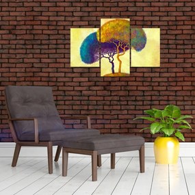 Tablou - Copaci în deal (90x60 cm)