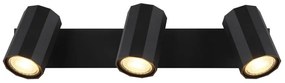 Plafoniera cu 3 Spoturi directionabile metal negru JAMES