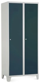 Dulap metalic, 80 x 50 x 190 cm, picioare fixe, încuietoare cilindrică, antracit - ral 7016