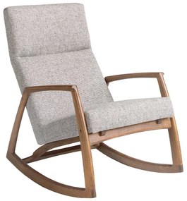 Fotoliu balansoar stil avangardist Rocking Chair gri