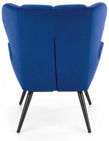 Fotoliu Tyrion velvet bleumarin H91 cm