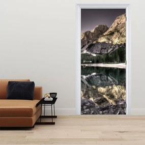 Fototapet pentru ușă - Lac în munți (95x205cm)