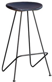 Scaun de bar, din metal, aspect vintage, Coven
