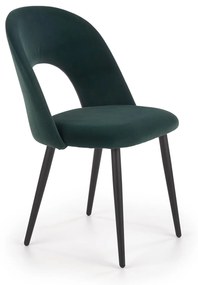 Scaun tapitat K384 Verde Inchis - h84 cm