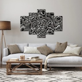 Tablou - Abstractizare metalică (150x105 cm)