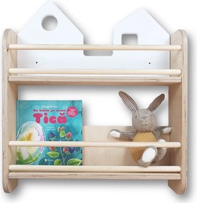 Bibliotecă perete Montessori MININEST Natur