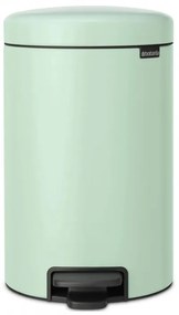 Cos de gunoi cu pedala Brabantia NewIcon 1008843, 12 L, Inchidere lina, Baza antiderapanta, Verde deschis