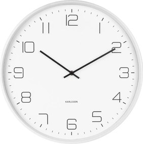 Ceas de perete Karlsson Lofty, ø 40 cm, alb