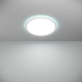 Plafonieră LED RGBW dimabilă de exterior Eglo 90142 ROVITO-Z 18,5W/230V d. 38,9cm IP44 alb