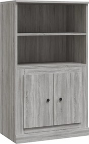 vidaXL Dulap înalt, sonoma gri, 60x35,5x103,5 cm, lemn prelucrat