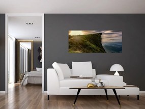 Tablou - Femei la stânci (120x50 cm)