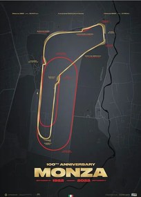 Imprimare de artă Monza Circuit - Track Evolution - 100th Anniversary, Automobilist