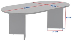 Masă de cafea Sable Sapphire Oak