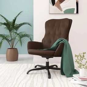 341242 vidaXL Scaun de relaxare, maro, piele ecologică