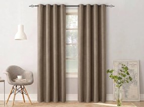 2x draperie maro deschis OXFORD 140x250 cm