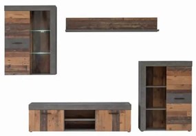Set Living Garage Gri Si Vintage, 288.8 Cm