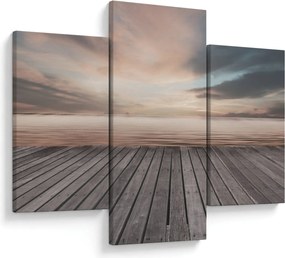 Tablou - Pier la apus de soare (90x60 cm)
