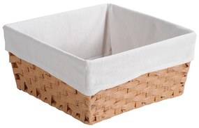Kesper 17843 Coș de depozitare cu căptușeală dinmaterial textil, 35 x 35 x 16,5 cm