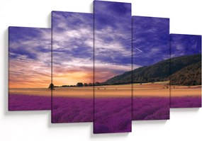 Tablou cu lunca cu lavandă (150x105 cm)