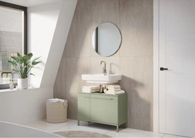 Dulap sub chiuvetă verde cu aspect mat 80x59 cm Laurino – Germania