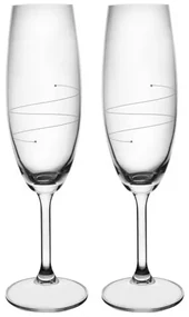 Set de 2 pahare de șampanie Orion WAVES, 0,22 l