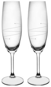 Set de 2 pahare de șampanie Orion WAVES, 0,22 l