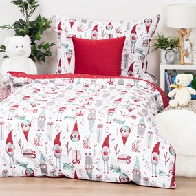 Lenjerie de pat din bumbac 4Home Christmas Elf,140 x 200 cm, 70 x 90 cm