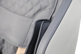 Fotoliu cu functie de masaj si incalzire Solaria crem/gri H105 cm