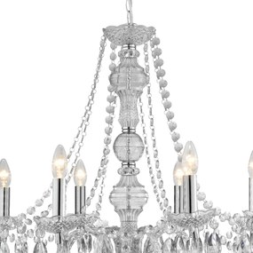 Candelabru stil clasic Marie Therese 8L transparent 8888-8CL SRT