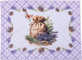 Set de 4 suporturi și traversă de masă LAVANDĂ