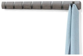 Cuier de perete gri din lemn masiv de plop Flip – Umbra