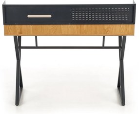 Birou Benson, stejar auriu / negru