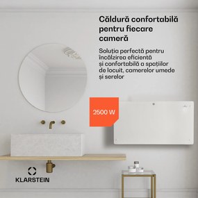 Klarstein Bansin Crystal Smart, radiator cu convector, 2500 W, 5 - 50 °C, control prin aplicație