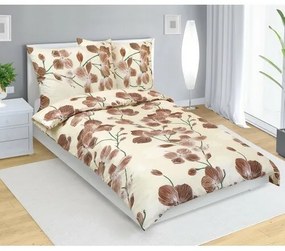 Bellatex Lenjerie de pat din bumbac Zahrada bej,140 x 200 cm, 70 x 90 cm