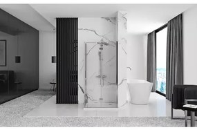 Cabina de dus dreptunghiulara cu usa pliabila Rea Molier 80x90 crom