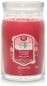 Yankee Candle Lumânare parfumată mare Signature Santa On Skis, 567 g, L