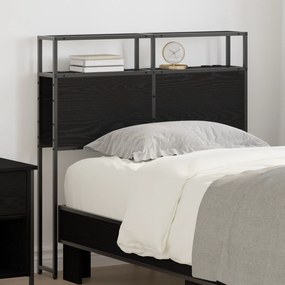 vidaXL Tăblie de depozitare Stejar negru 75 cm Lemn compozit