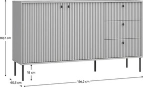Comoda ARIS 2D3S, gri