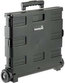 Keeeper Cărucior de cumpărături pliabil Olli 65 l Negru, 65 l