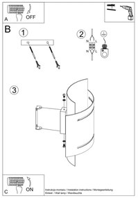 Aplică HESTIA 1xG9/40W/230V neagră Sollux SL.0981