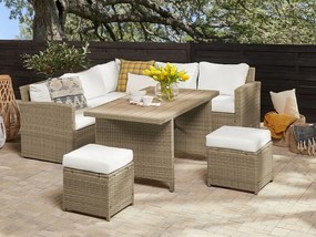 Set mobilier de grădină Beltran (maro). 1077947