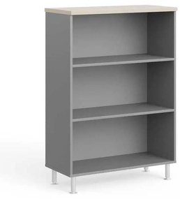 Dulap mediu Manager LUX 90 x 43 x 129,2 cm, salcâm deschis / gri