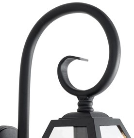 Lămpă de perete clasică de exterior neagră IP44 - Berta