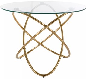 Masa Orbit transparent/auriu ø100 cm