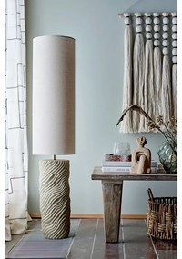 Lampadar în culoare naturală cu abajur textil (înălțime 110 cm) Payah – Bloomingville
