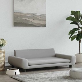 vidaXL Pat de câini, gri deschis, 100x54x33 cm, catifea