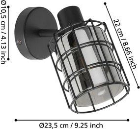 Eglo 99711 - Aplică CONSACA 1xE27/28W/230V